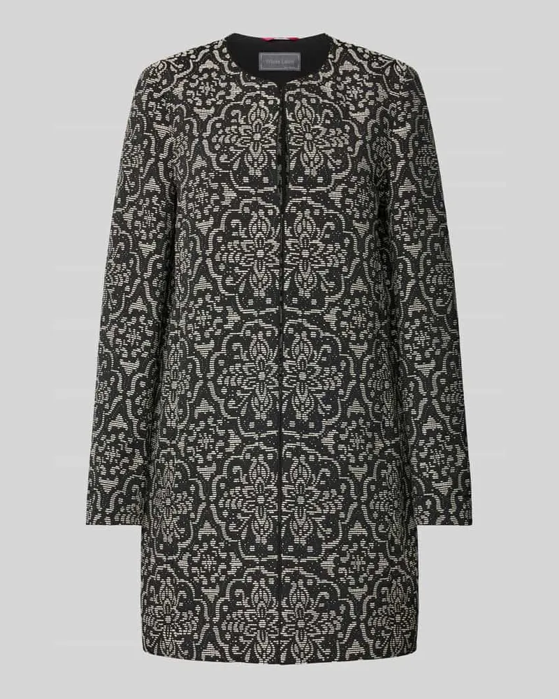 White Label Blazer in Überlänge Black