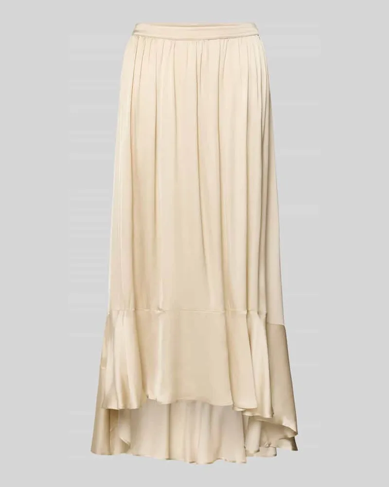 HUGO BOSS A-Linie Maxi-Rock aus reiner Viskose Modell 'VESTA Sand