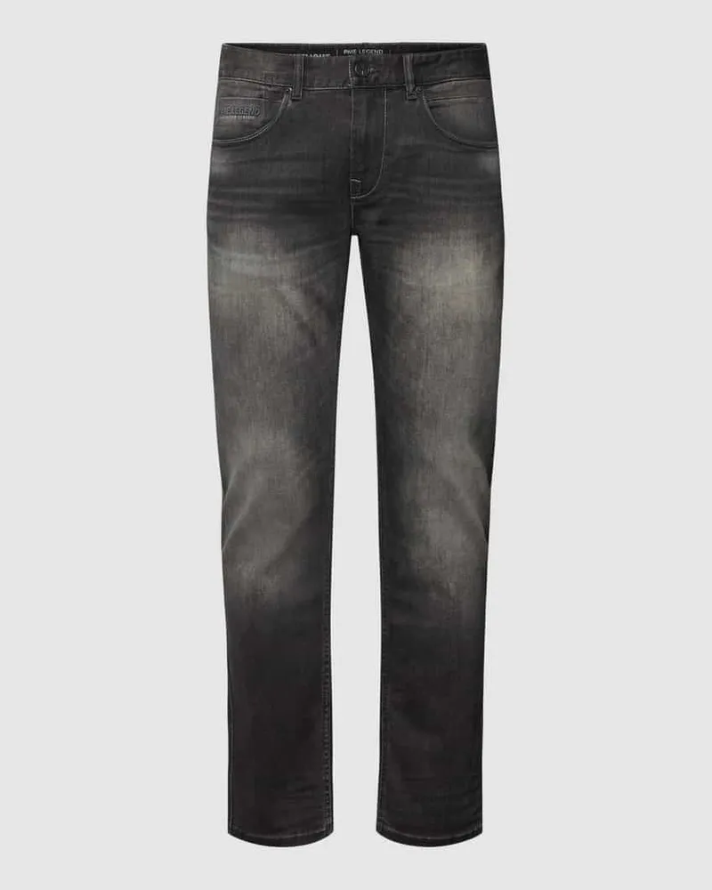 PME Legend Regular Fit Jeans aus Baumwoll-Mix Modell 'NIGHTFLIGHT Mittelgrau