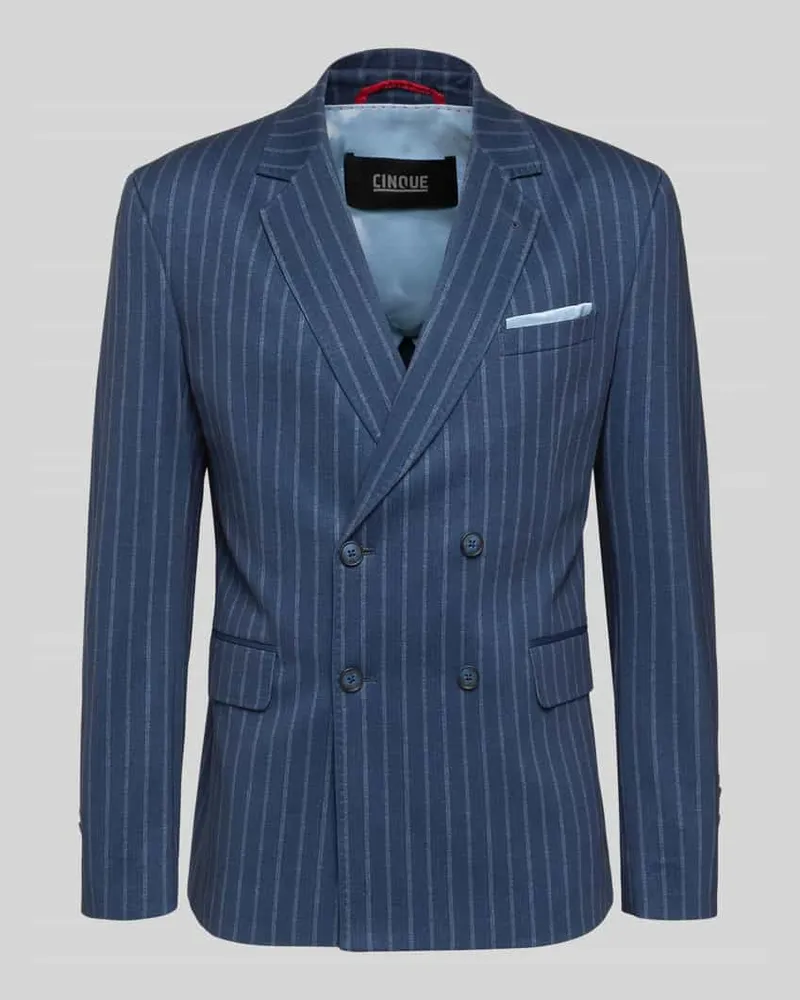 cinque 2-Knopf-Sakko mit Reverskragen Modell 'DOUBLE Marine