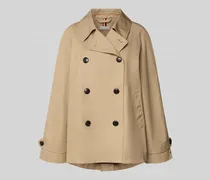 Cropped Trenchcoat mit wasserabweisender Funktion