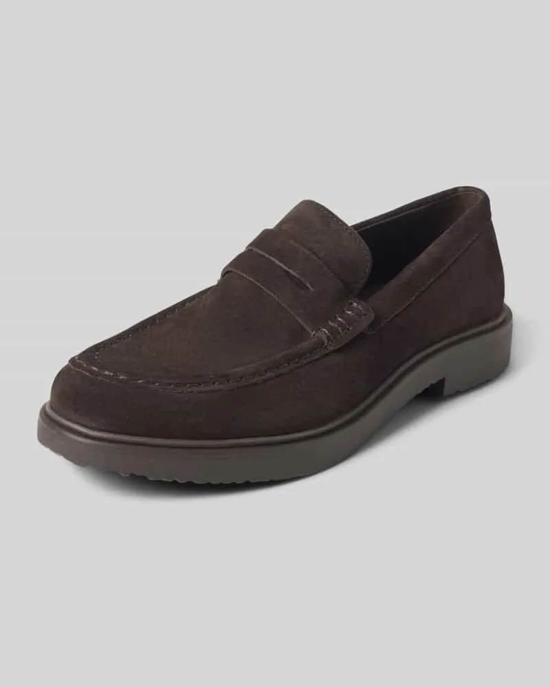 Geox Loafers aus Leder Modell 'MASSIMIANO Dunkelbraun