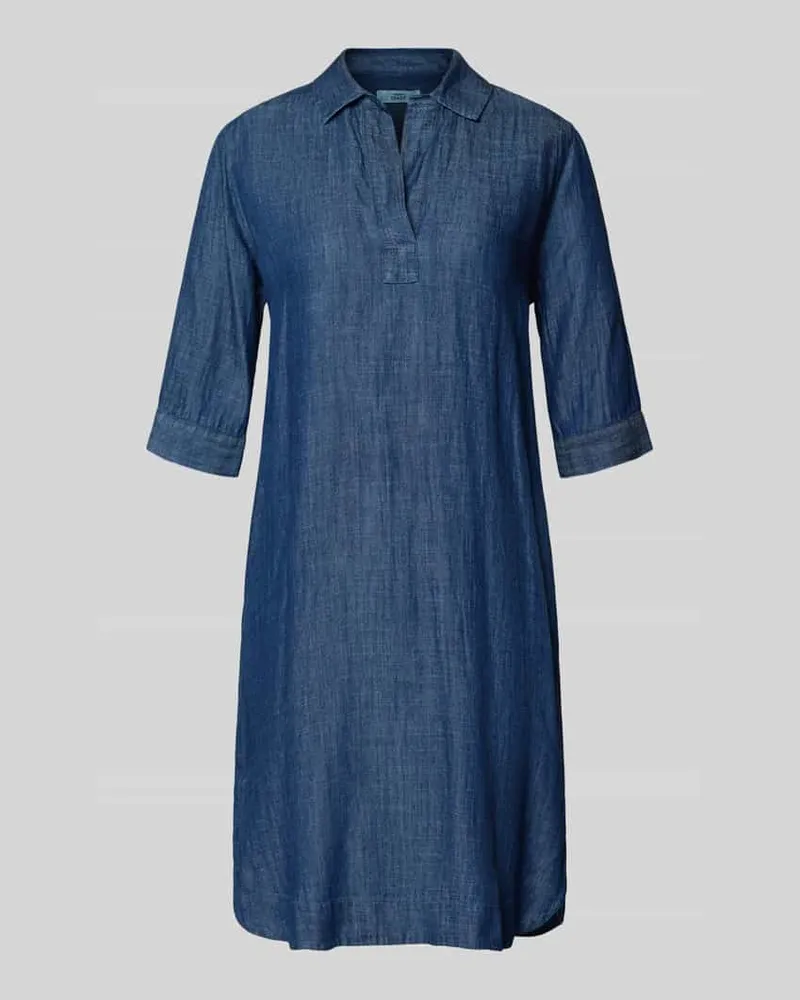 0039 Italy Relaxed Fit Jeanskleid aus Lyocell-Mix Modell 'Derry Jeansblau
