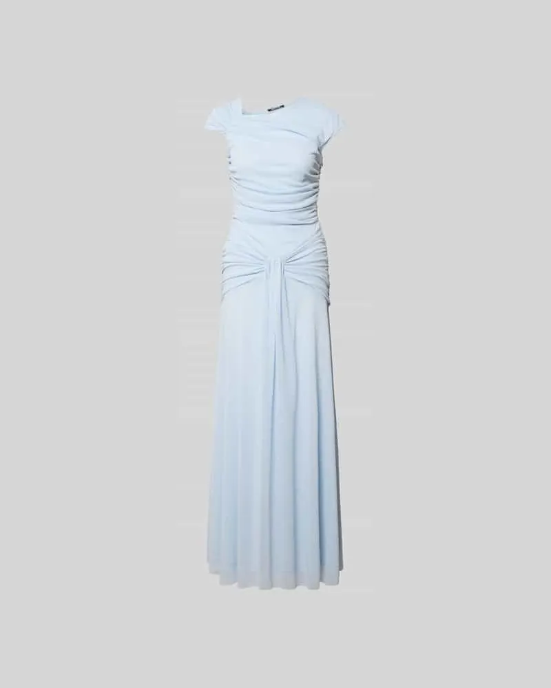 ROTATE Birger Christensen Maxikleid in asymmetrischem Design Hellblau