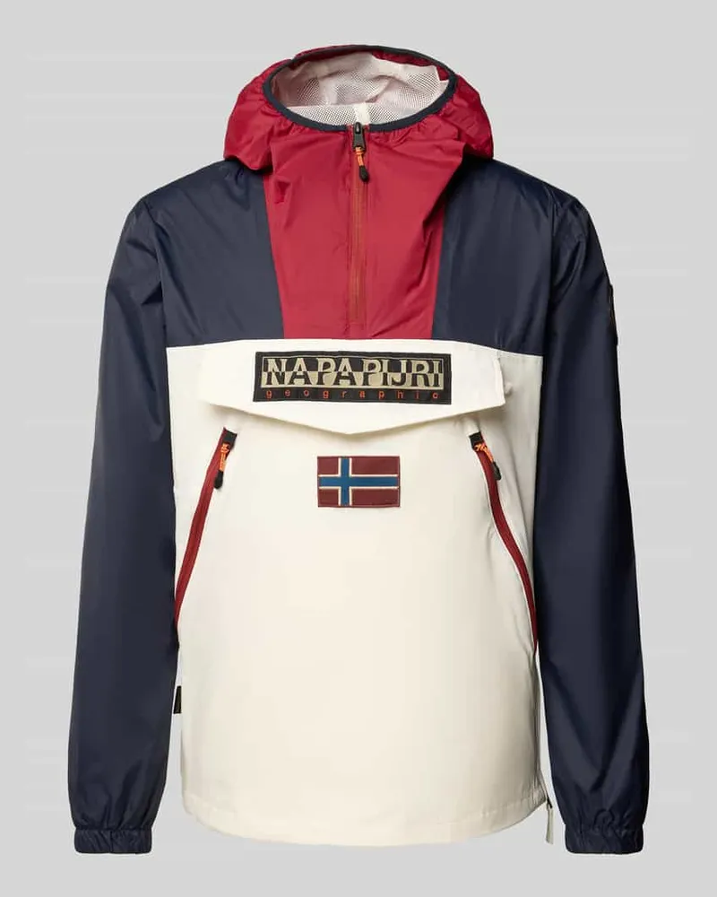Napapijri Jacke mit Reißverschlusstaschen Modell 'Rainforest Weiss
