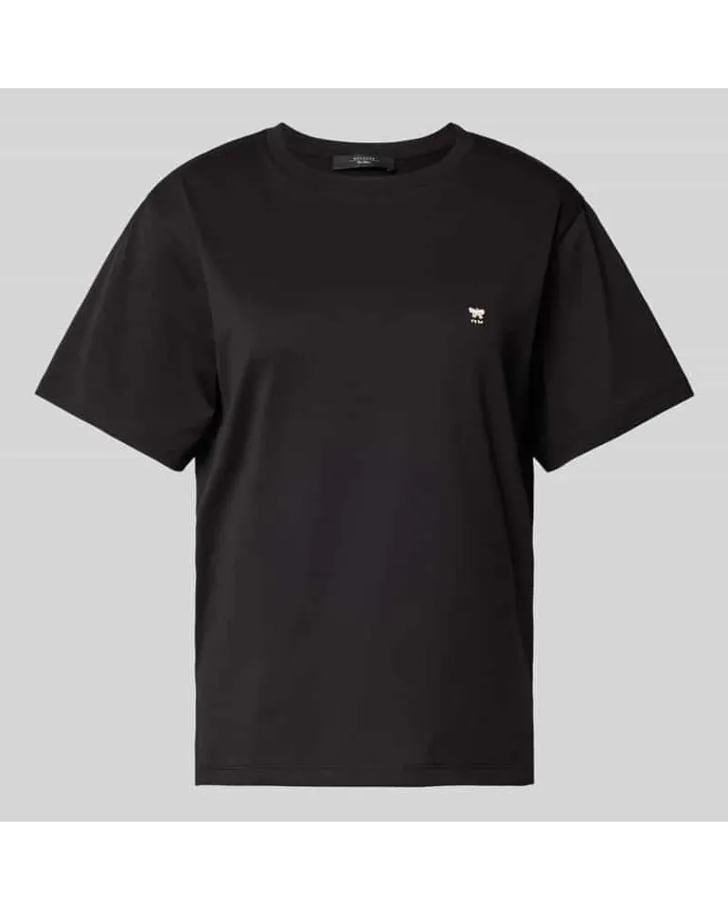 Max Mara T-Shirt mit Logo-Stitching Modell 'VENACO Black