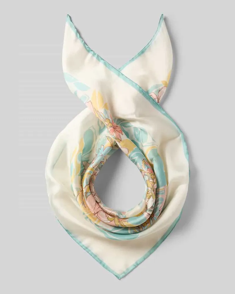 Ralph Lauren Tuch aus reiner Seide Modell 'GTF FL SQR Offwhite