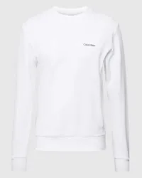 Calvin Klein Sweatshirt mit Logo-Detail Weiss