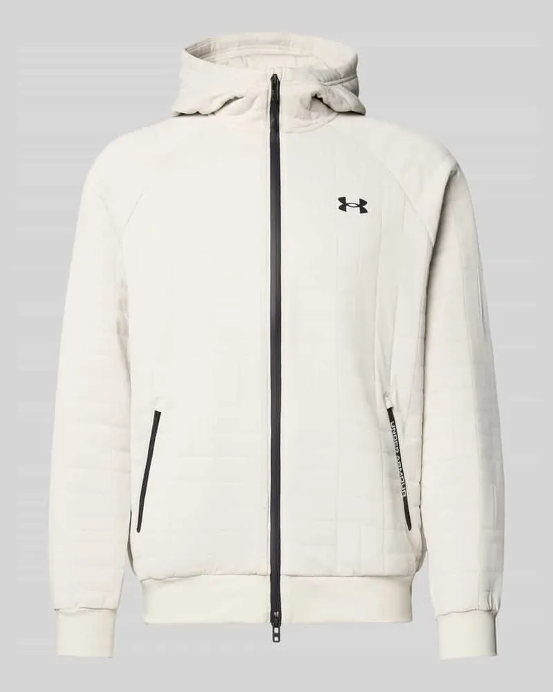 Under Armour Sweatjacke mit Reißverschluss Offwhite