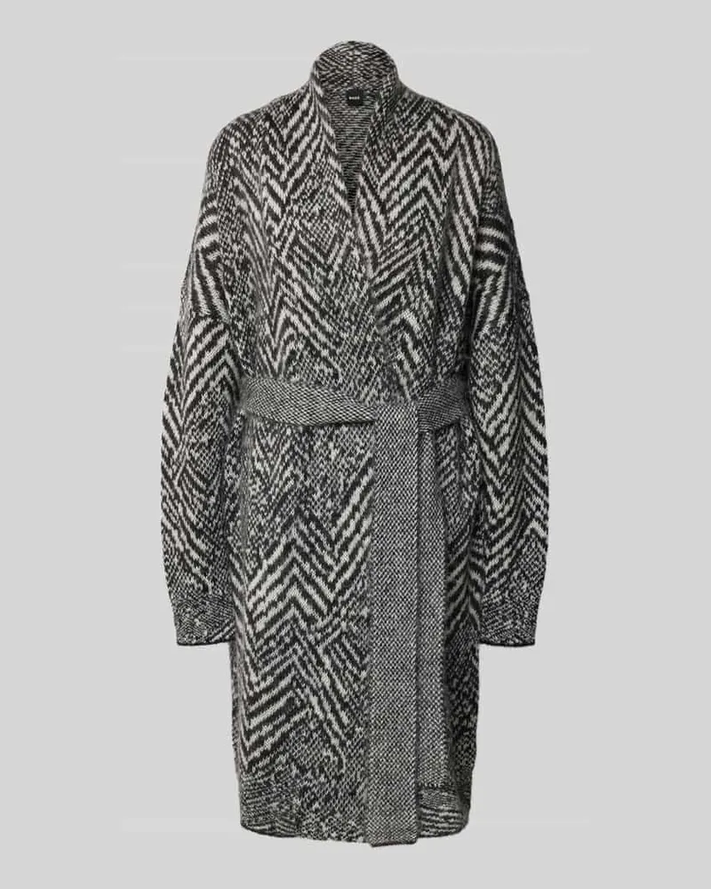 HUGO BOSS Oversized Cardigan aus Mohair-Mix Modell 'FABRINTA Black