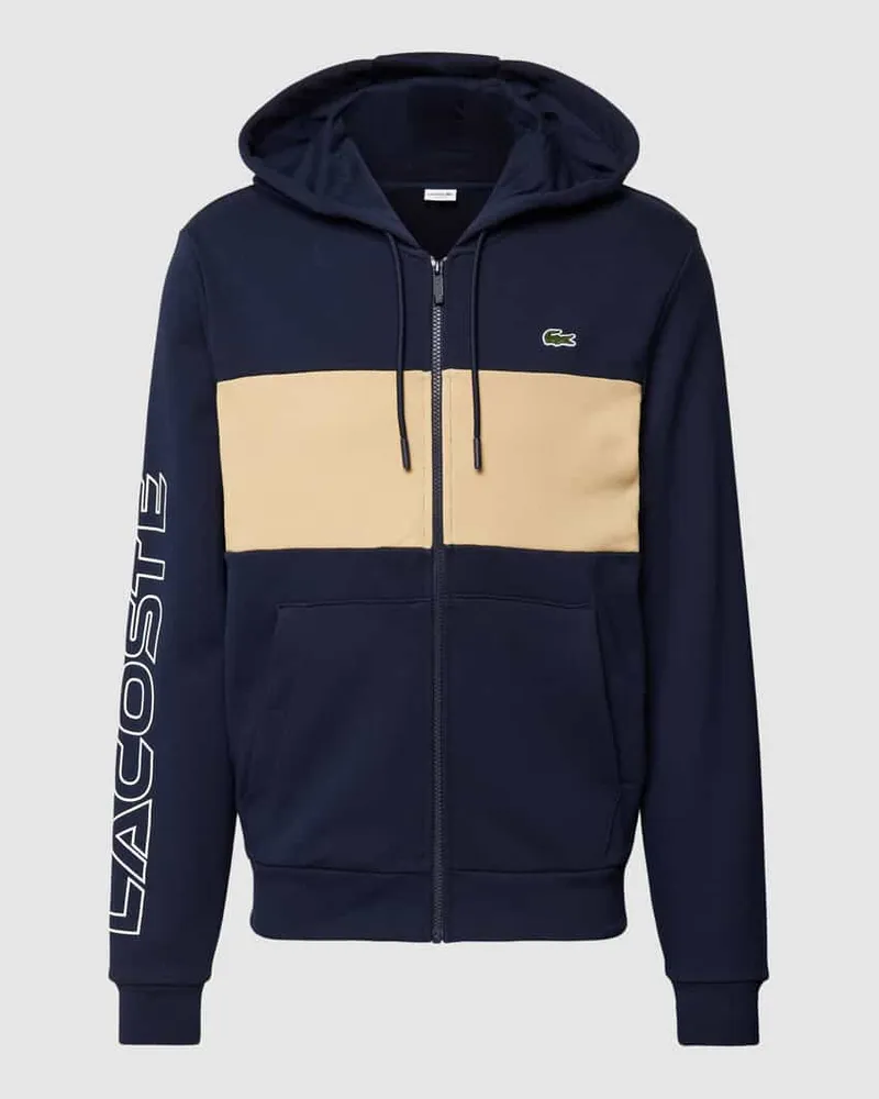 Lacoste Sweatjacke mit Kapuze Dunkelblau