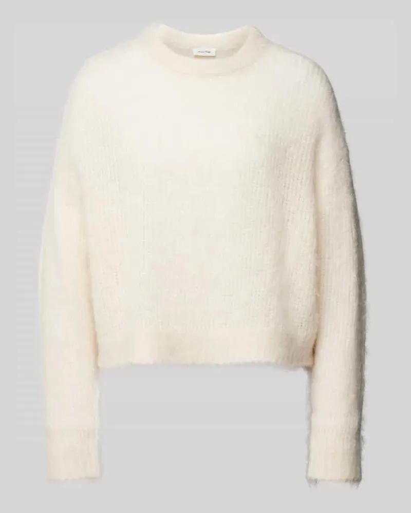 American Vintage Strickpullover mit Rundhalsausschnitt Offwhite