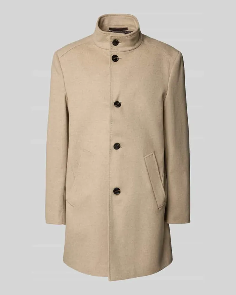 JOOP! Wollmantel mit Kaschmir-Anteil Modell 'MARON Beige
