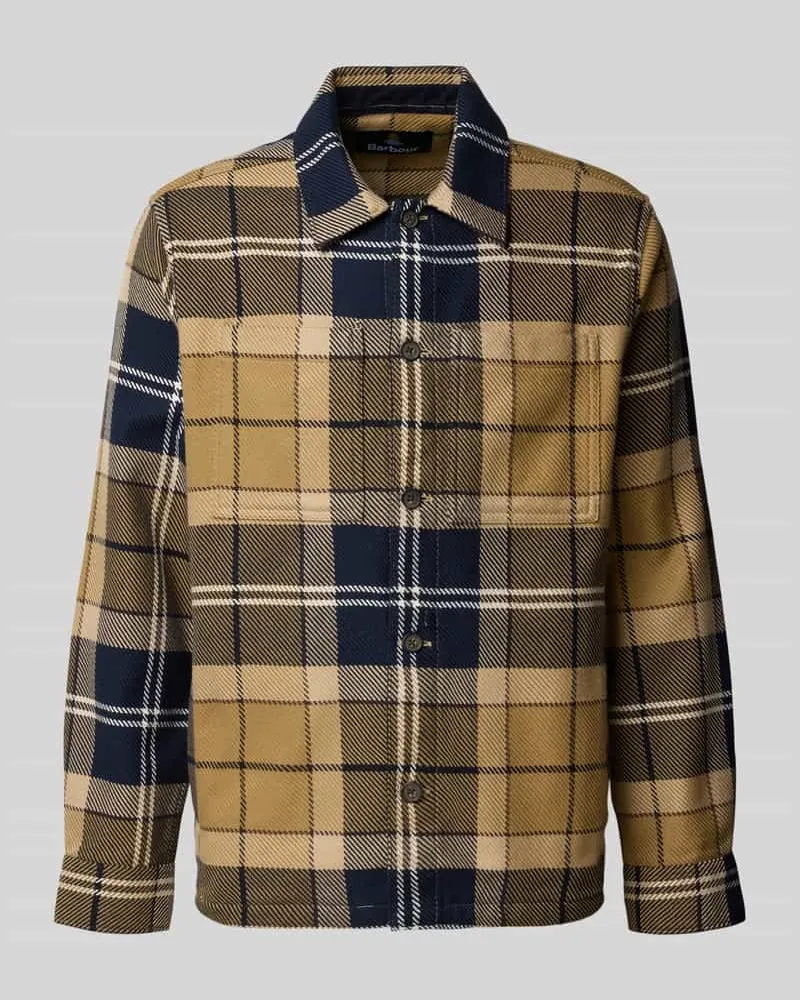 Barbour Hemdjacke aus reiner Baumwolle Modell 'OVERSHIRT Beige