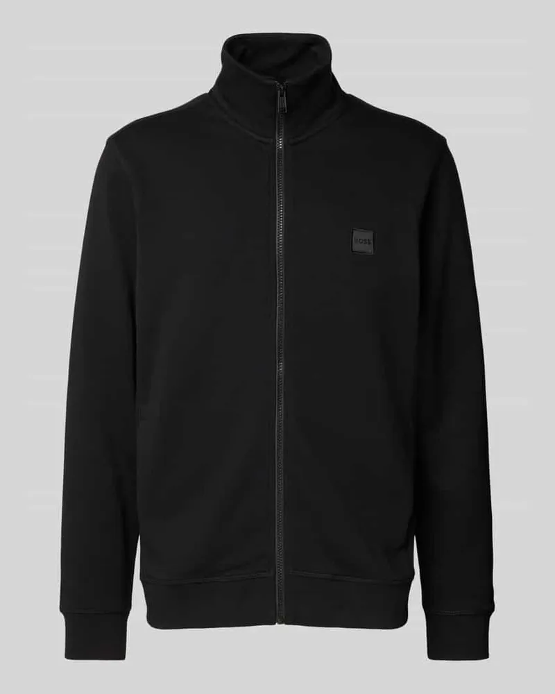 HUGO BOSS Sweatjacke mit Reißverschluss Black