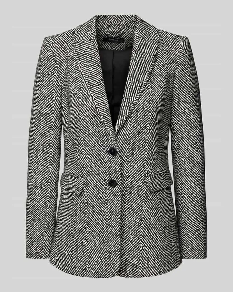 COMMA Blazer mit Knopfverschluss Black