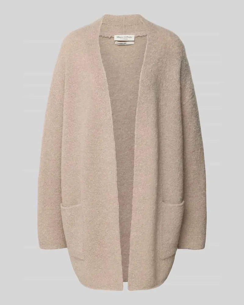 Marc O'Polo Regular Fit Cardigan aus Schurwoll-Mix Stein