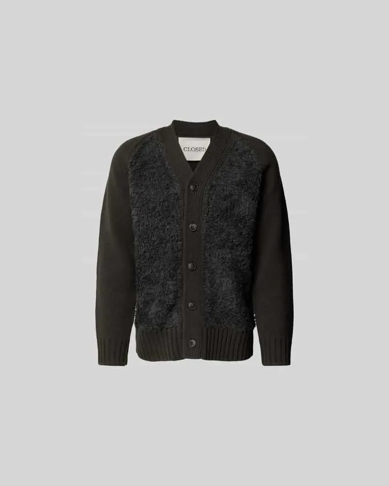 Closed Strickjacke mit Knopfleiste Hellgrau