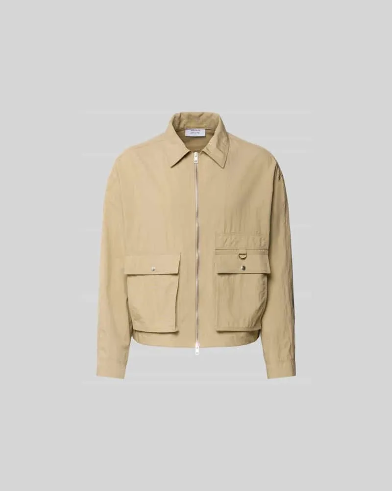 Kitsuné Regular Fit Jacke mit Umlegekragen Beige