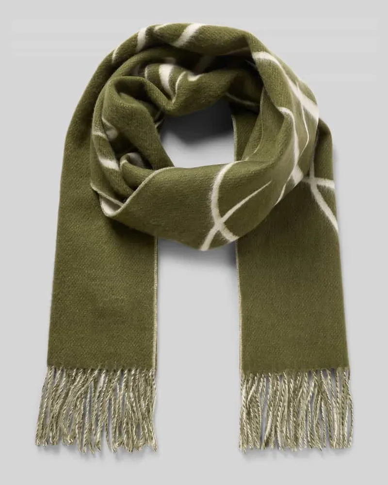Tommy Hilfiger Schal aus reiner Wolle Oliv