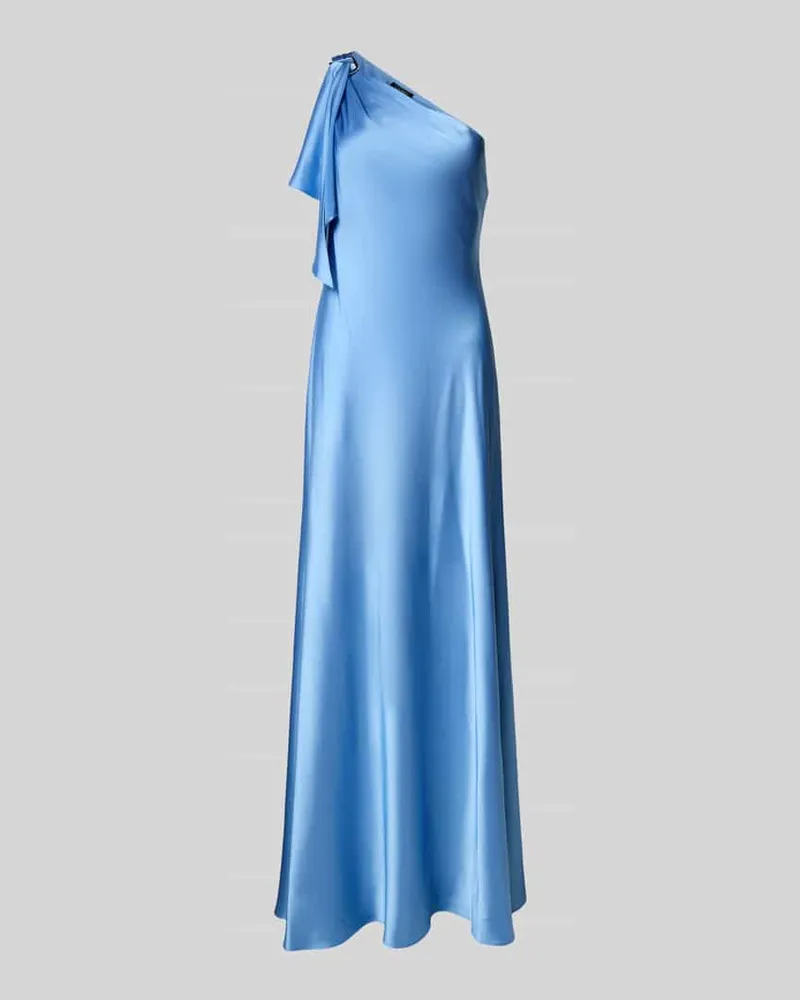 Ralph Lauren Abendkleid mit One-Shoulder-Träger Modell 'ELZIRA Hellblau