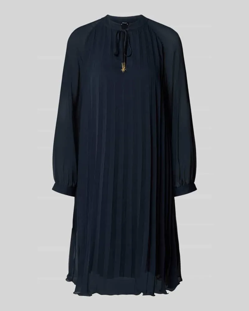 JOOP! A-Linien Businesskleid in Plissee-Optik Modell 'Daphne Dunkelblau