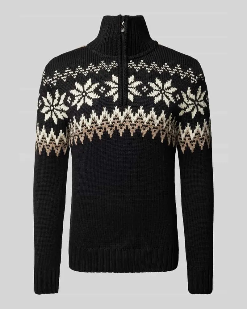 Dale of Norway Strickpullover mit Stehkragen Black