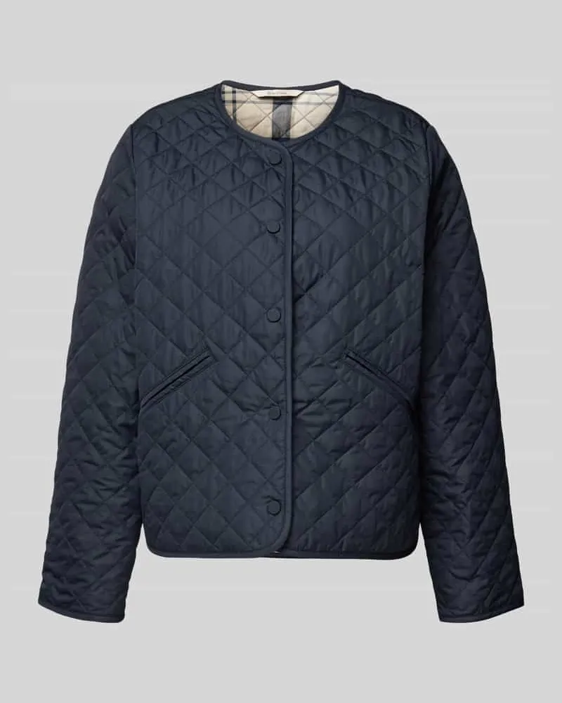 Barbour Regular Fit Steppjacke mit Label Stitching Modell 'CASHEL Marine