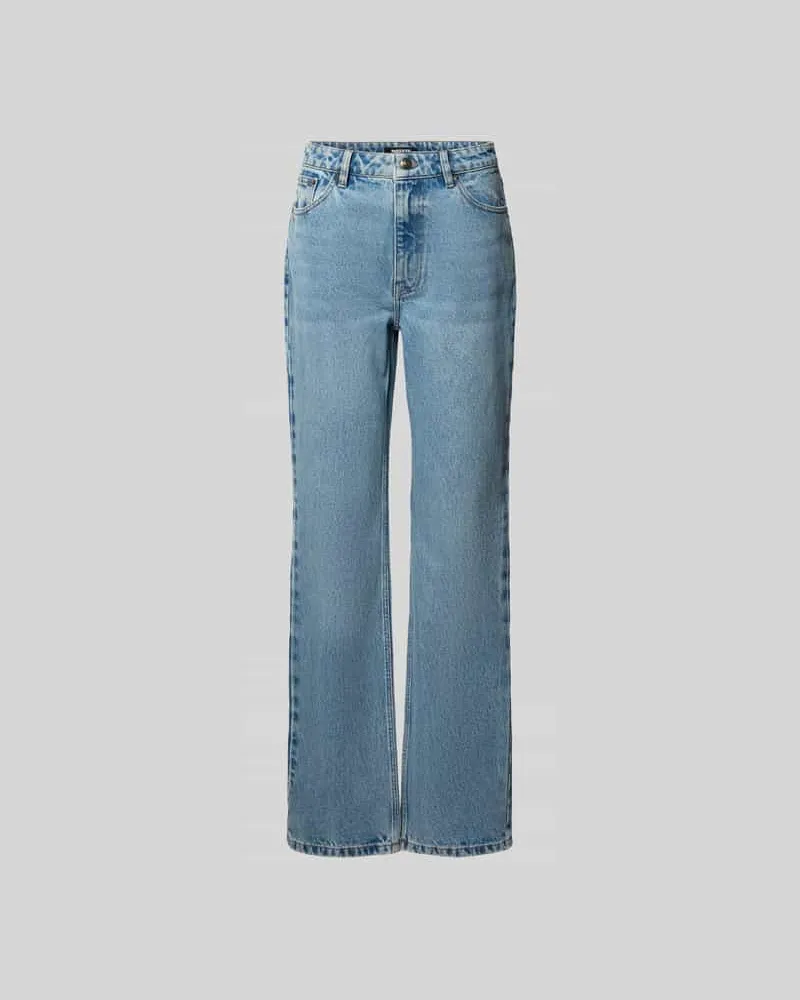 ROTATE Birger Christensen Straight Fit Jeans im 5-Pocket-Design Jeansblau