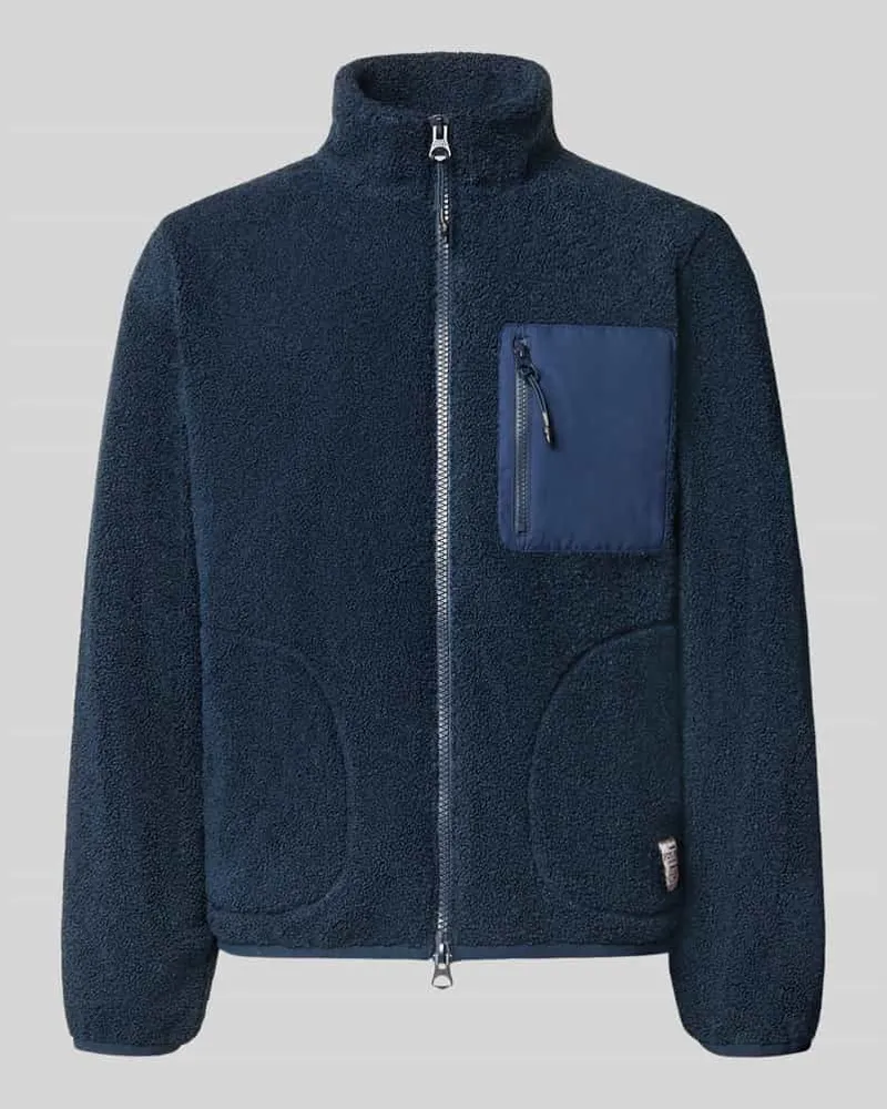 Pepe Jeans Regular Fit Hemdjacke aus Lammfellimitat Jeansblau
