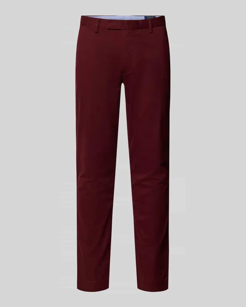 Ralph Lauren Stoffhose mit Gesäßtaschen Dunkelrot