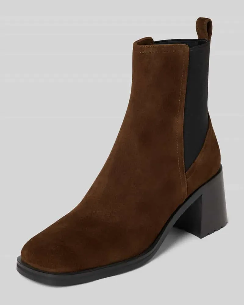 Marc Cain Stiefeletten mit Blockabsatz Mittelbraun