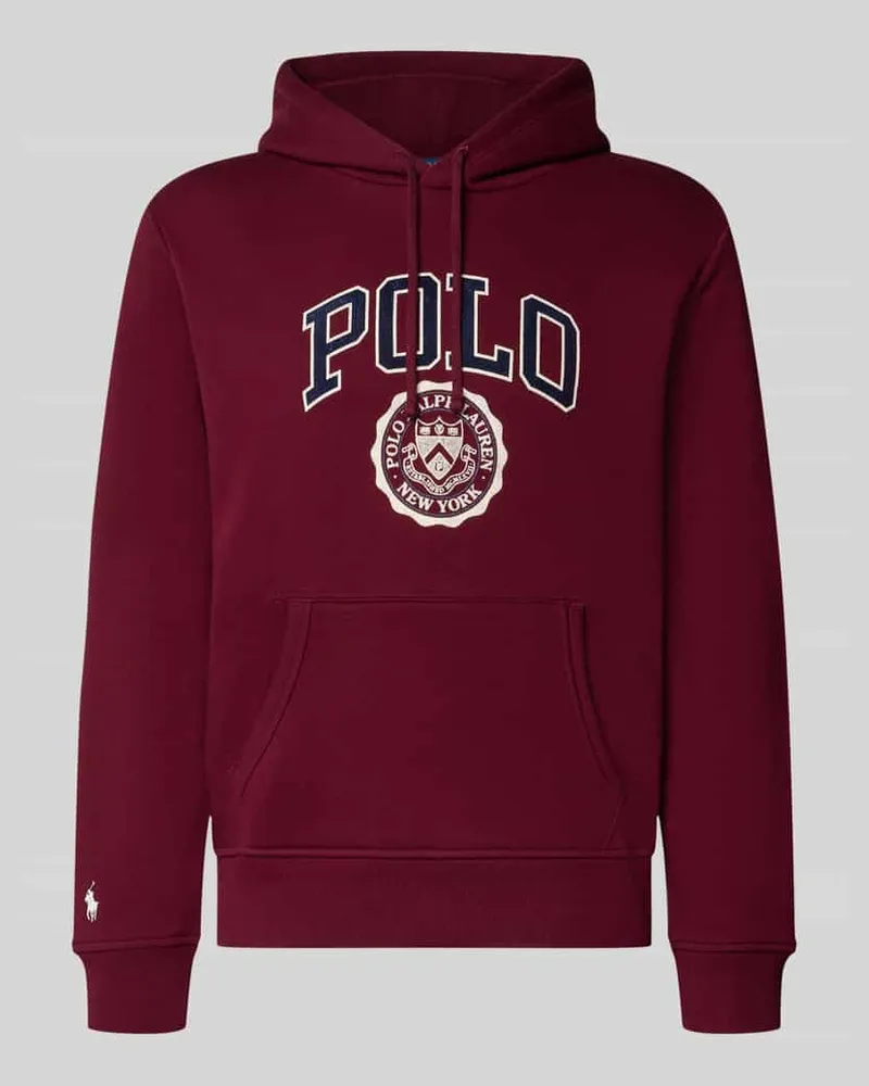 Ralph Lauren Relaxed Fit Hoodie aus Baumwoll-Mix Bordeaux
