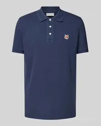 Kitsuné Poloshirt mit Motiv-Applikation Marine