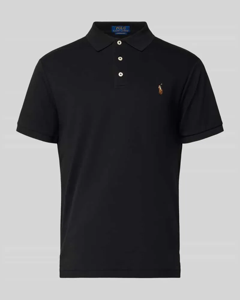 Ralph Lauren Poloshirt mit Label-Stitching Black