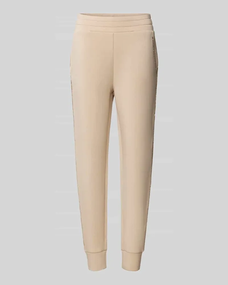 Guess Regular Fit Sweatpants mit Galonstreifen Modell 'SIMONNE Sand