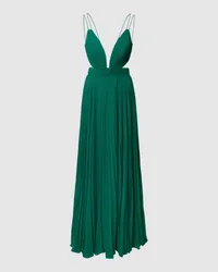 LUXUAR Abendkleid mit Plisseefalten Gruen