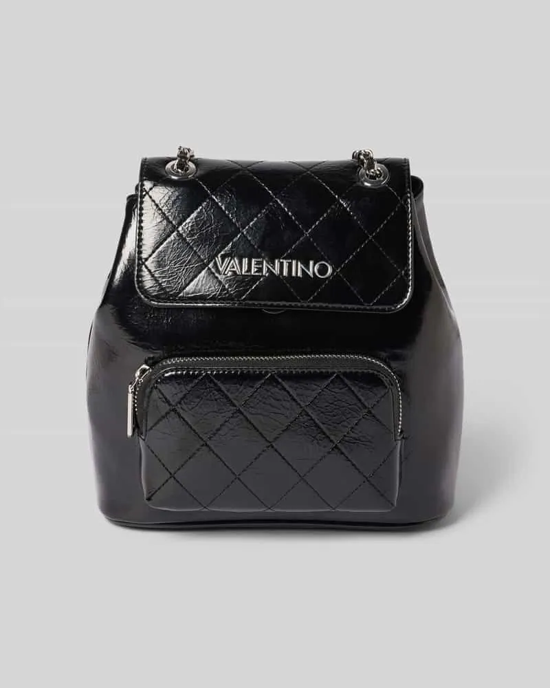 Valentino Bags Rucksack mit Label-Applikation Modell 'WAKANDA Black