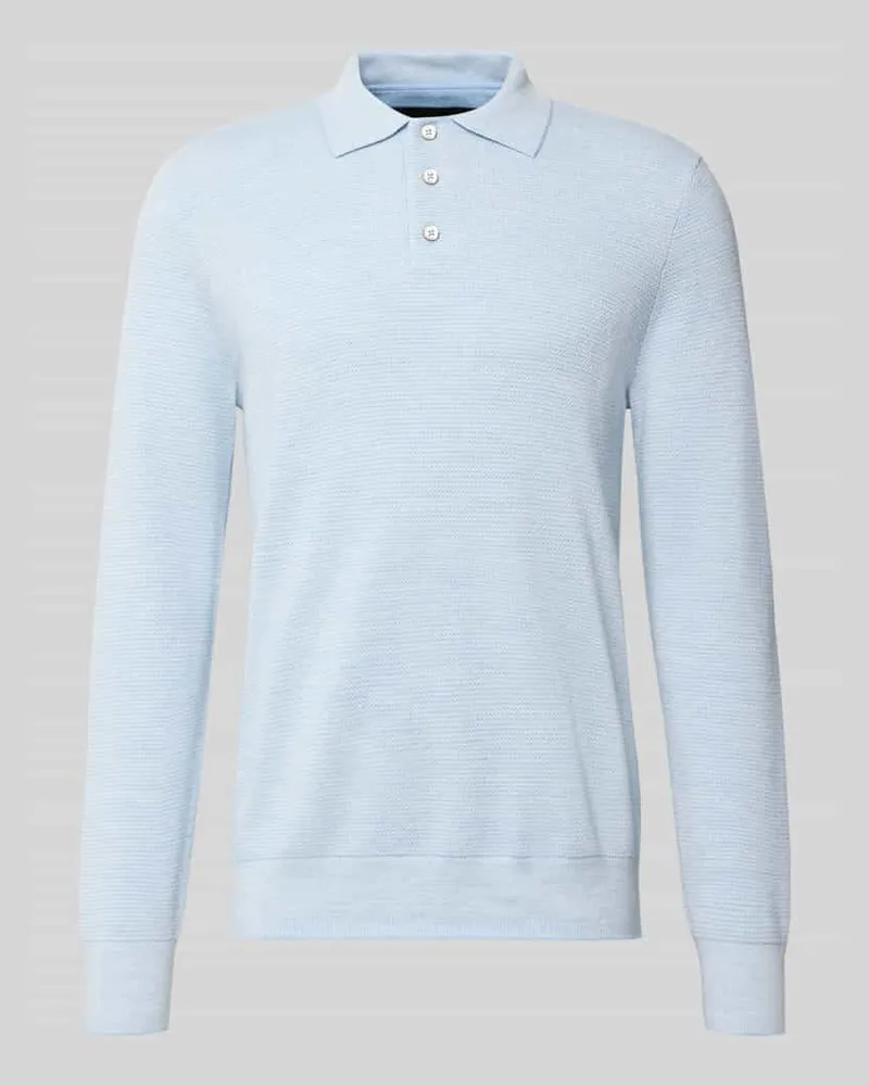 Ralph Lauren Regular Fit Poloshirt mit Woll-Anteil Hellblau