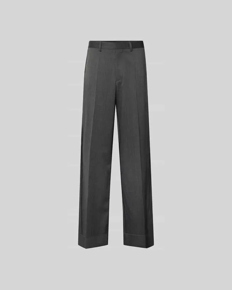 Maison Margiela Stoffhose mit Schurwoll-Anteil Anthrazit