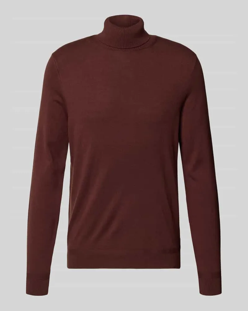 cinque Rollkragenpullover aus Viskose-Mix Modell 'Nick Bordeaux