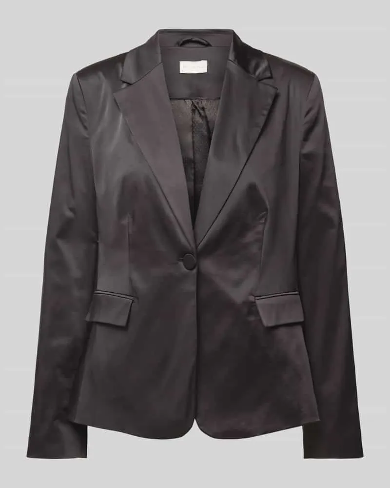 Milano Italy Regular Fit Blazer mit Reverskragen Black