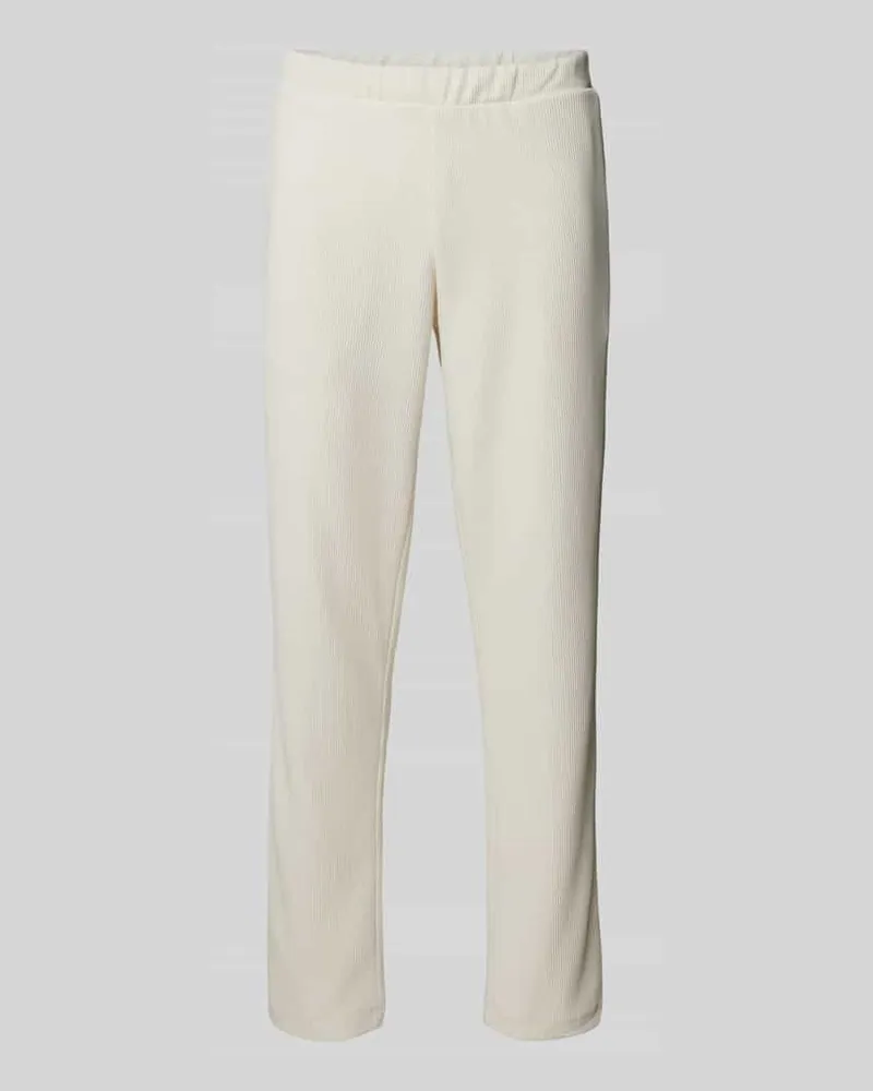 Selected Homme Regular Fit Stoffhose in Ripp-Optik Offwhite