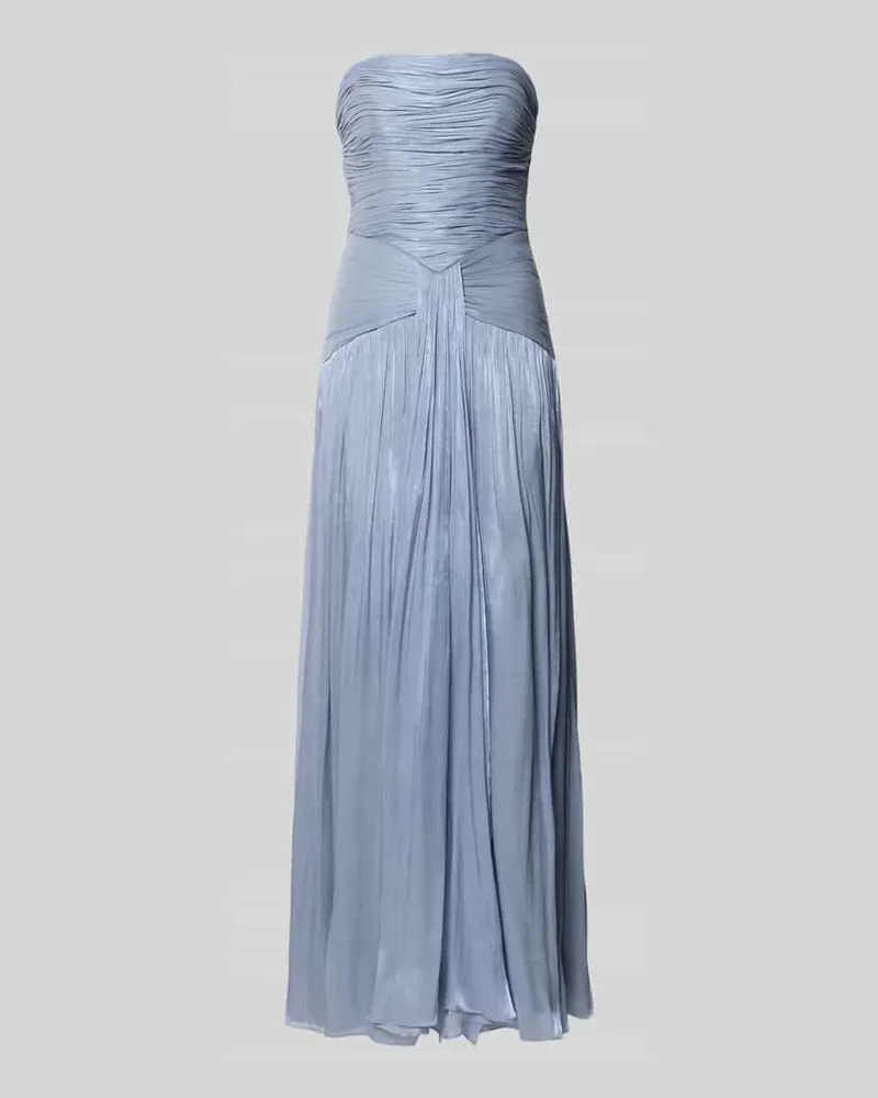 LUXUAR Abendkleid mit Raffungen Hellblau