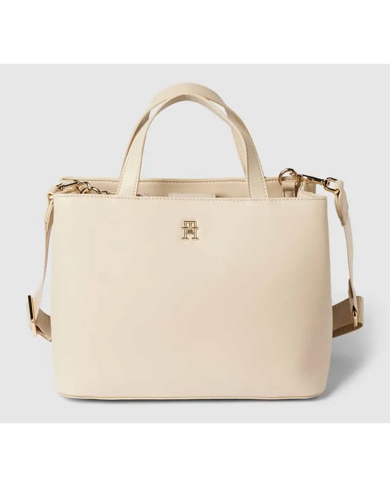 Tommy Hilfiger Shopper mit Label-Detail Beige