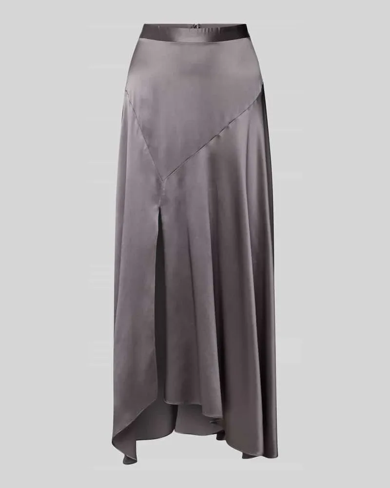 (THE MERCER) N.Y. Maxirock aus Seiden-Mix Silber