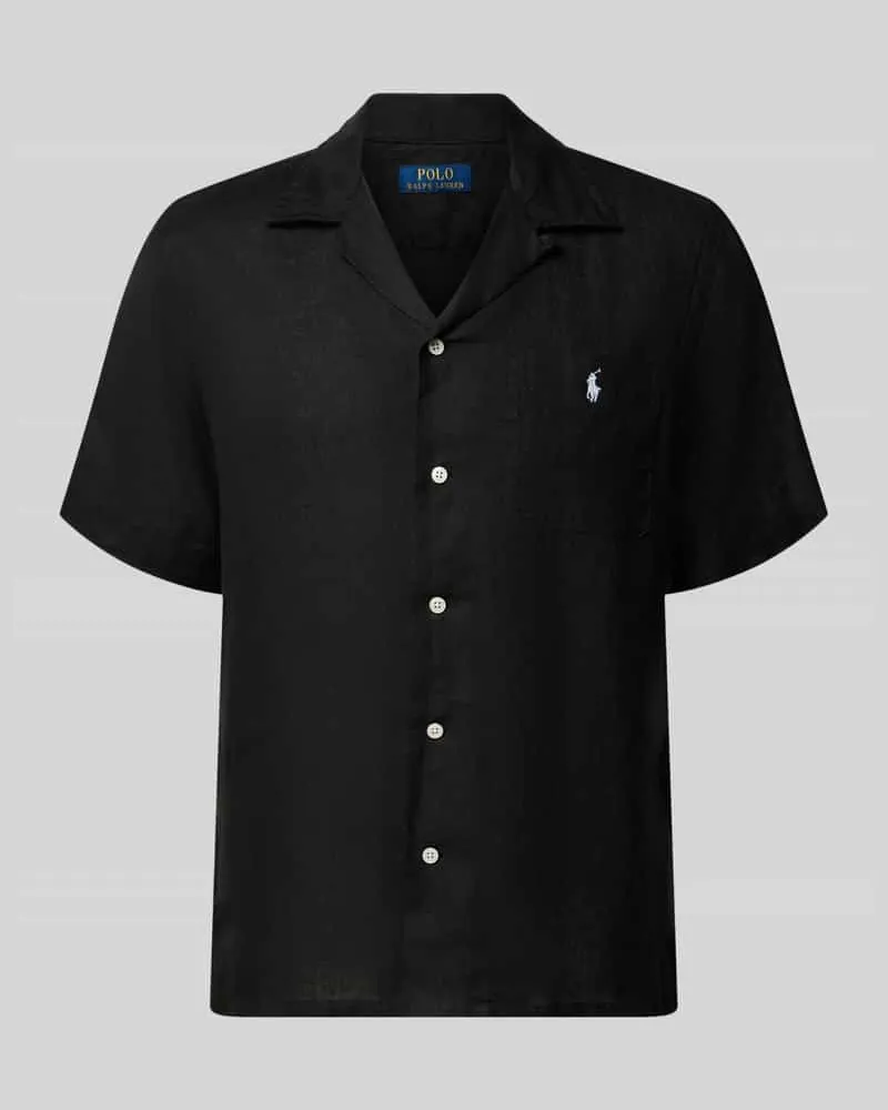 Ralph Lauren Regular Fit Freizeithemd aus reinem Leinen Black