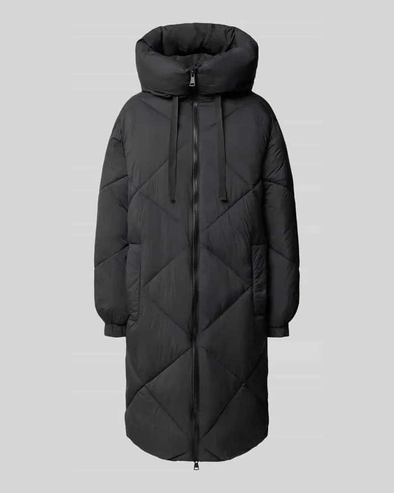JAKE*S Puffer Coat mit Zweiwege Reißverschluss Black