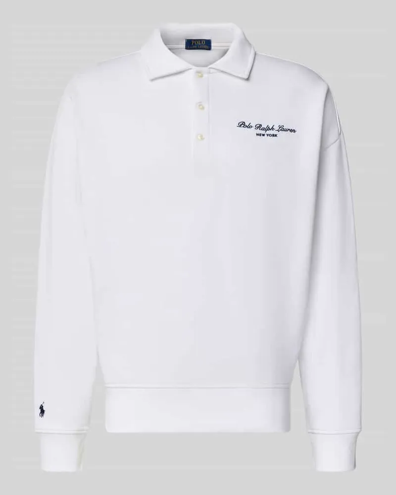 Ralph Lauren Relaxed Fit Sweatshirt aus Baumwoll-Mix Weiss