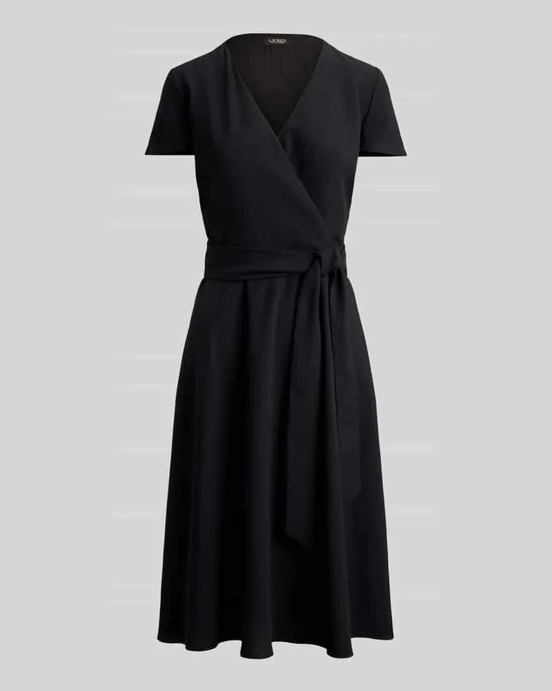 Ralph Lauren Tailliertes Freizeitkleid aus Chiffon Black